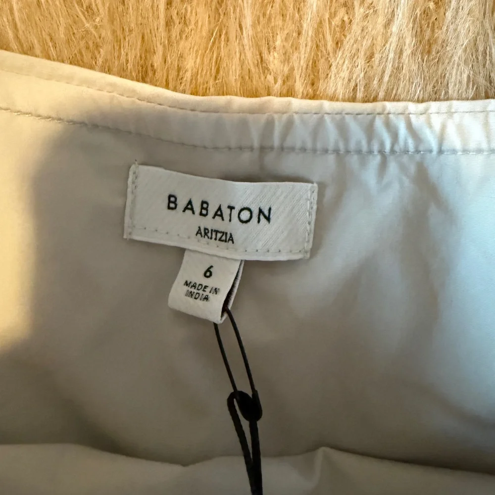 Babaton Artizia Chandelier Poplin High Rise Cotton Poplin Maxi Skirt Matte Pearl - Picture 14 of 15